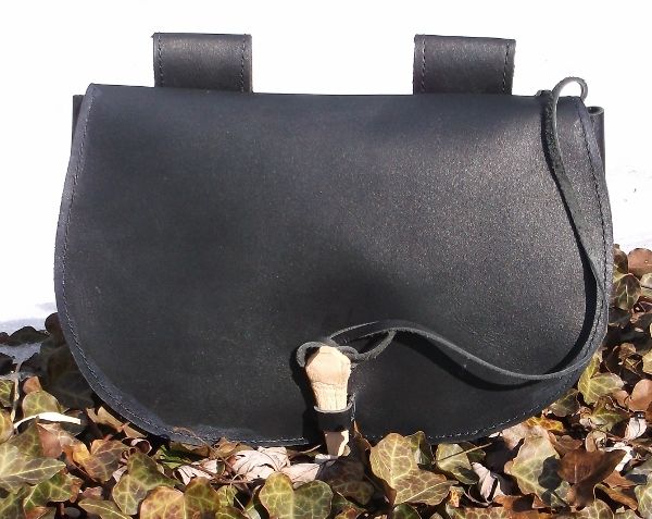 Viking Style Pouch Black